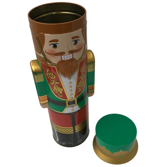 The Silver Crane Green Red Toy Soldier Nutcracker Tin - Picture 5 of 5